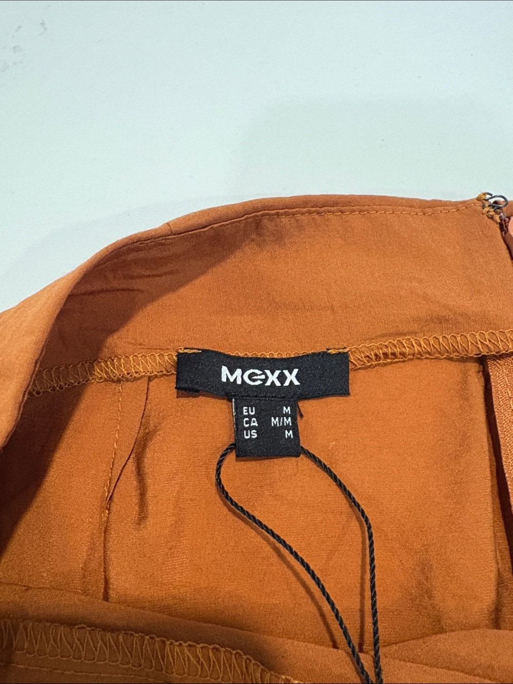 Mexx Brown Unlined Twist-Front Midi Skirt Size Medium - Picture 6 of 8